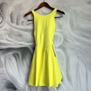 Lululemon‎ Court Crush Dress Electric Lemon size 6 NWT tennis